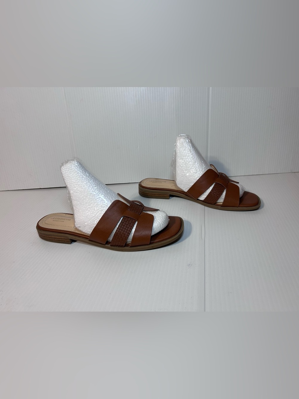 Liz Claiborne slide on brown sandals women size 8.5